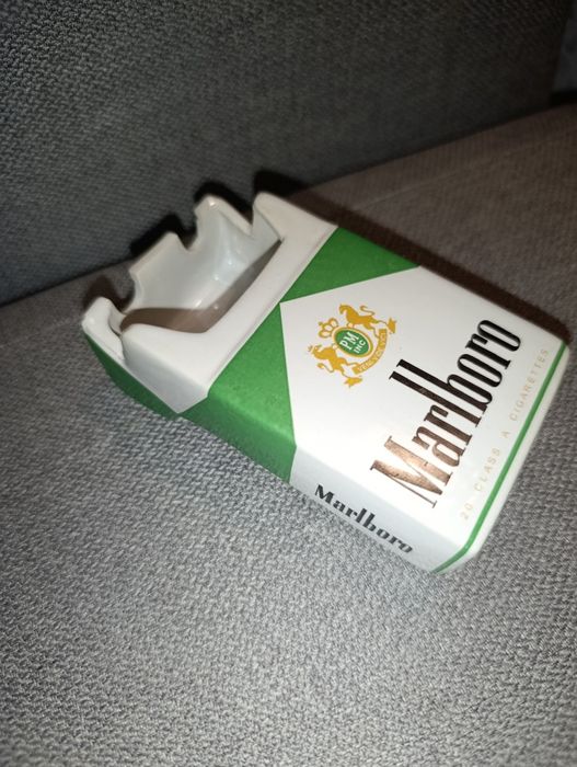Marlboro Cinzeiro Cerâmica Vidrada