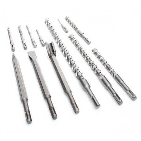 9 wierteł S4 + 3 dłuta SDS PLUS  KD10206