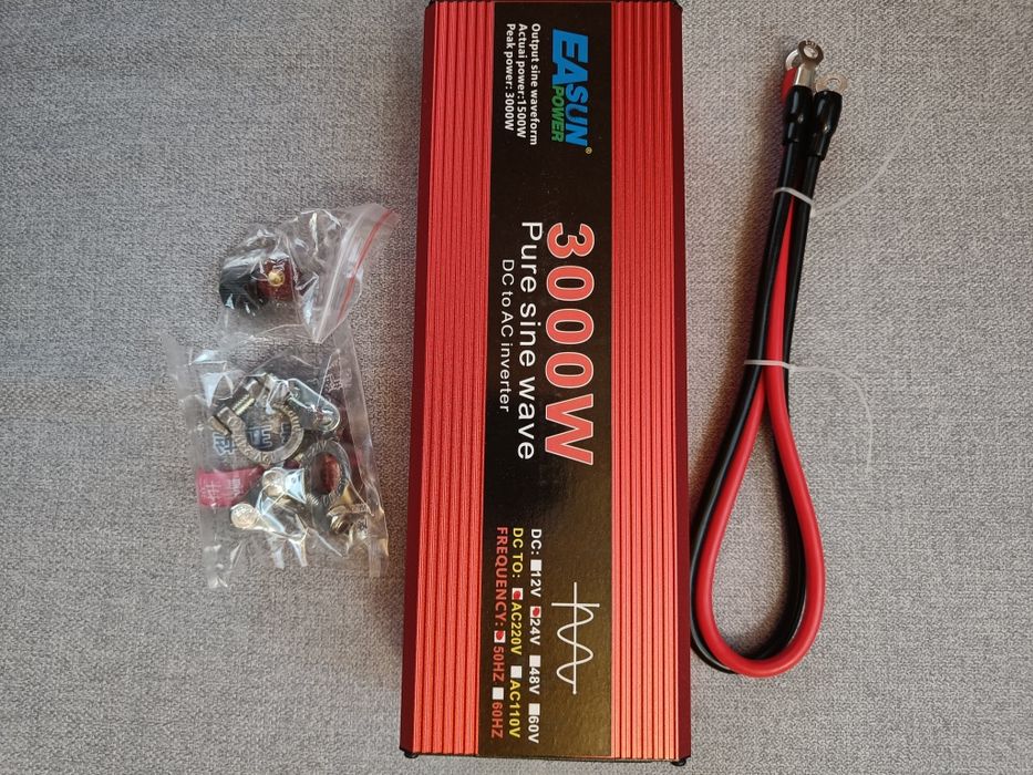 Інвертор 1600Вт/12В та 3000Вт/24В для резервного живлення