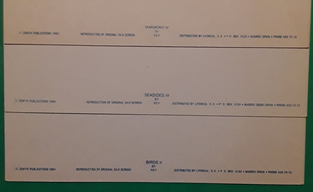 Cartão postal de arte - Zenith Publications