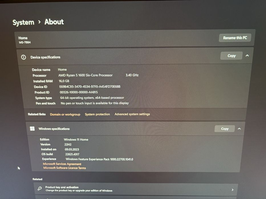 Płyta MSI B450M Pro-M2 Max + Ryzen 5 1600