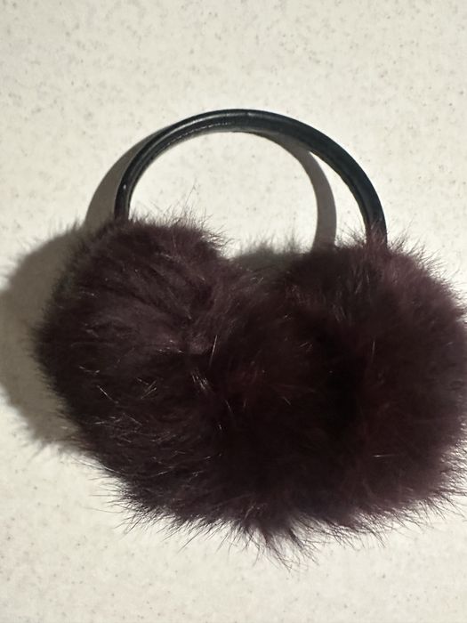 Натуральные меховые наушники