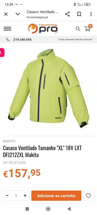 Casaco ventilado Makita