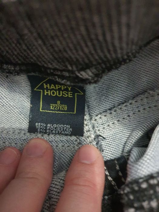 Dżeginsy 122/128 spodnie chłopięce