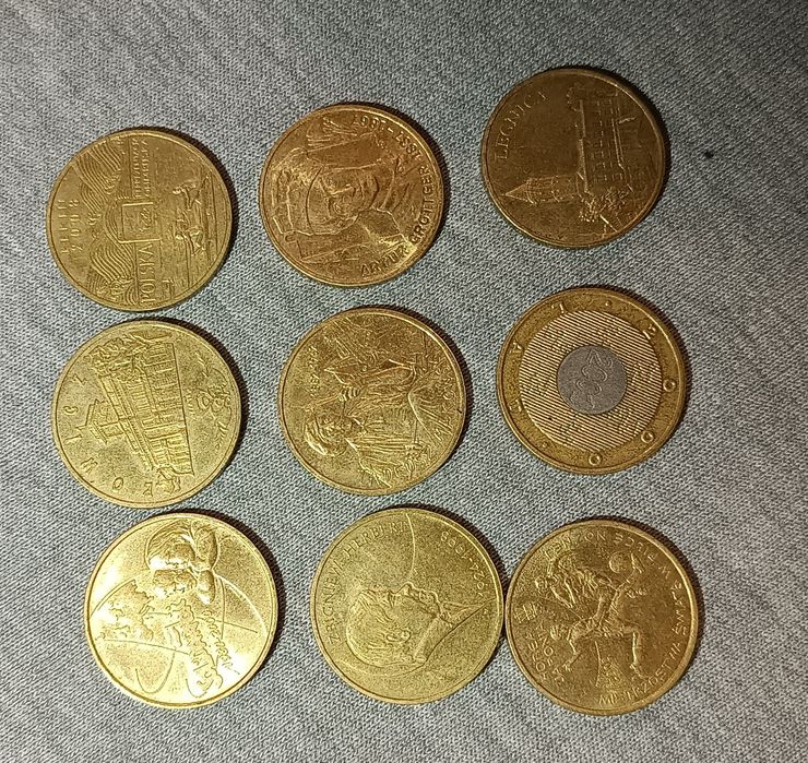 17 monet 2 zł okolicznościowe różne rodzaje