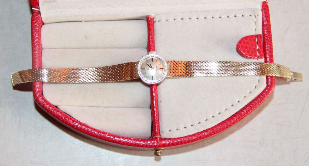 omega złoty zegarek damski naręczny złoto 585 bransoleta bransoletka