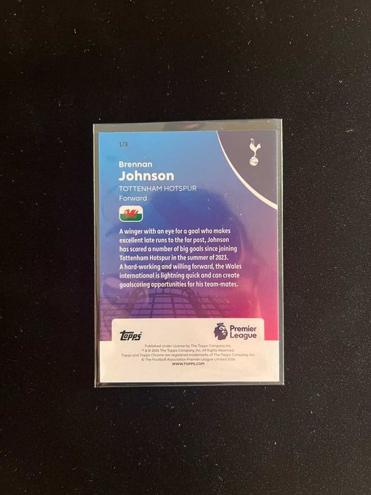 Topps Chrome 2026 – Brennan Johnson Refractor Tottenham