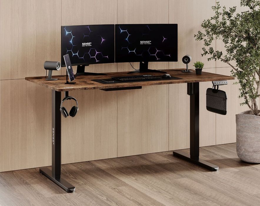Компютерний стіл 140x70 см з електрорегулюванням висоти Sense7 Nojo
