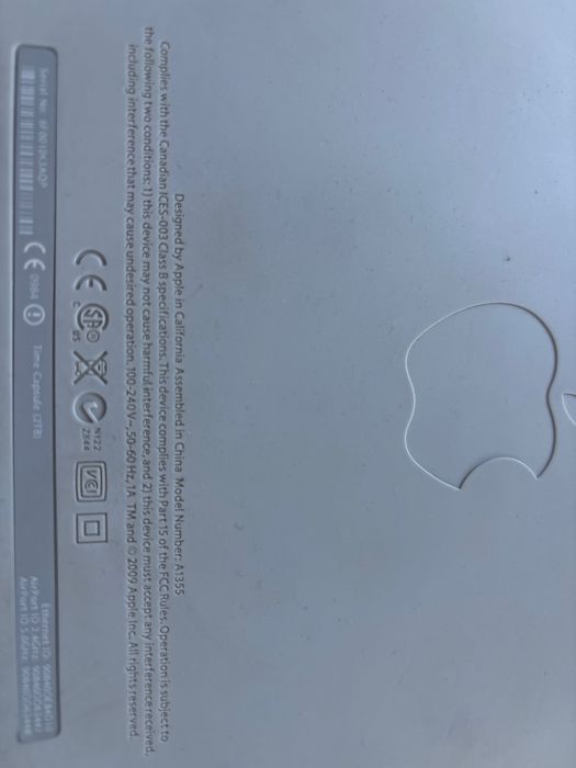 Apple Time Capsule 2TB ,A1355