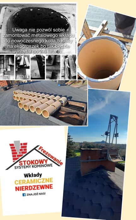 Wkład Ceramiczny gruba kamionka Schiedel do ekogroszku 5 + frezowanie