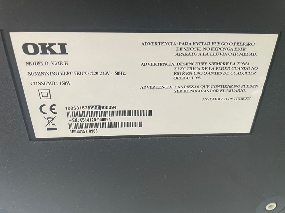 TV OKI 32”  televisão 32 polegadas