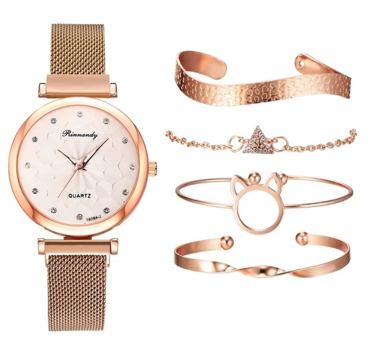 Zegarek damski 4 bransoletki