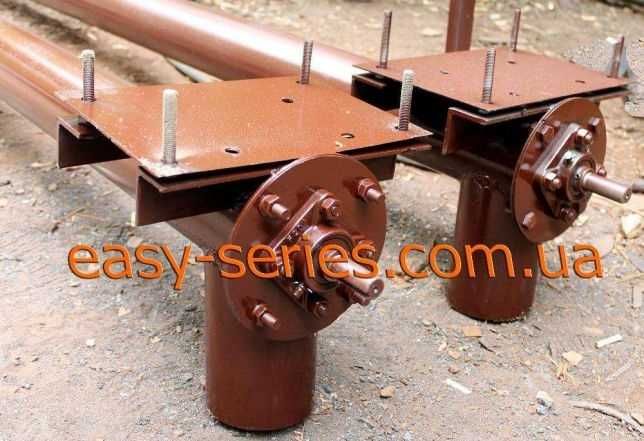 Шнековый погрузчик зерна сои кукурузы. Винтовой конвейер в трубе. шнек