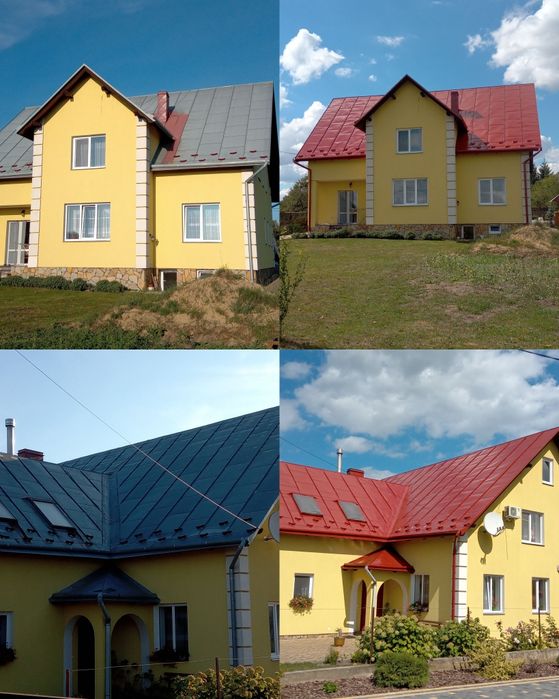 Фарбування даху,дахів,куполів,покрівель,Краковець,Шегині,Судова Вишня