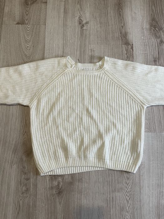 sweter damski biały
