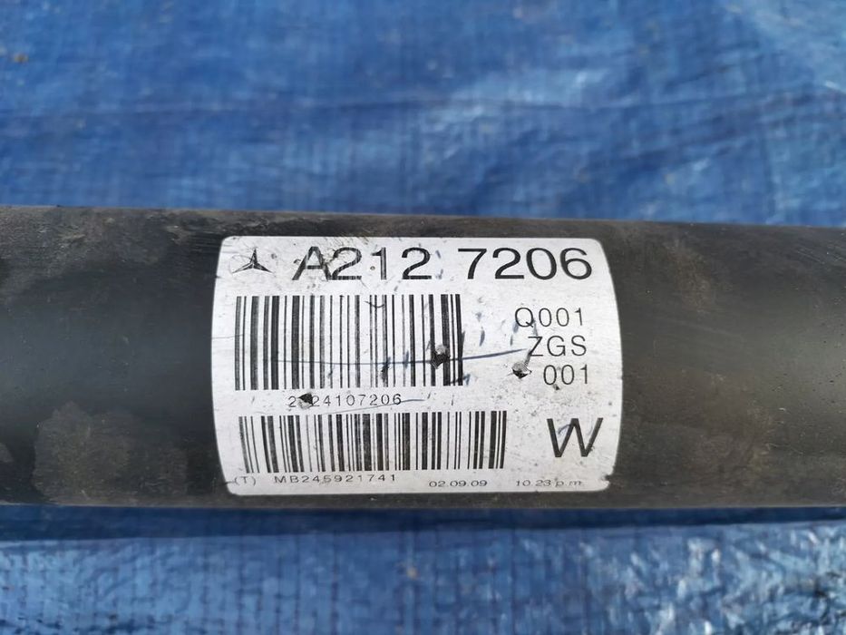wał napędowy kompletny a2124107206 a2127206 2404110115 mercedes w212 e250 2.2 cdi manual