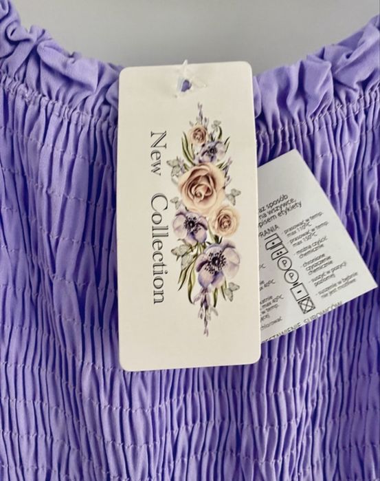 Nowa z metkami śliczna maxi liliowa sukienka