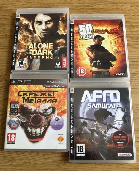 Sony PS3: Кукловод Dragon Age, История Игрушек Alice Madness Returns, Afro Samurai Скрежет Металла Alone in the Dark Inferno, 50cent Blood on the sand