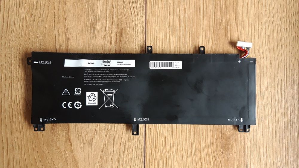 НЕРОБОЧА батарея акумулятор до ноутбука Dell M3800-3S1P 11.1V 4000mAh