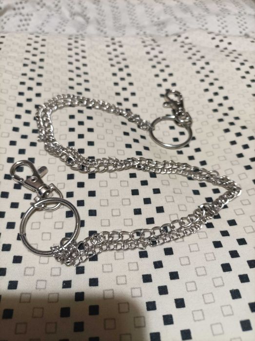 Łańcuch do spodni z dwoma obręczami 49 cm