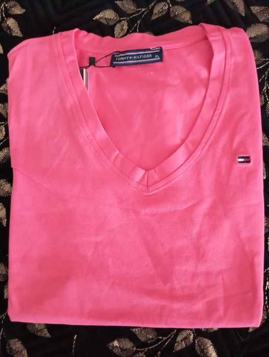T-shirt damski XL róż Tommy
