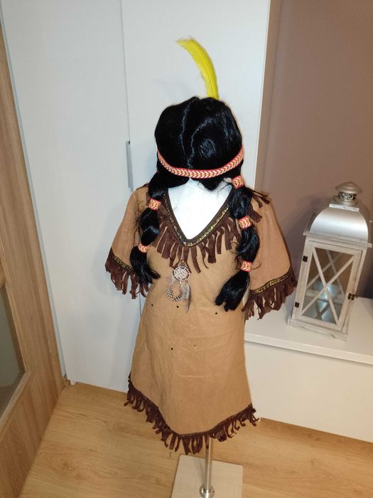 NOWY strój karnawałowy INDIANKA INDIANKI POCAHONTAS kostium 134/140 11
