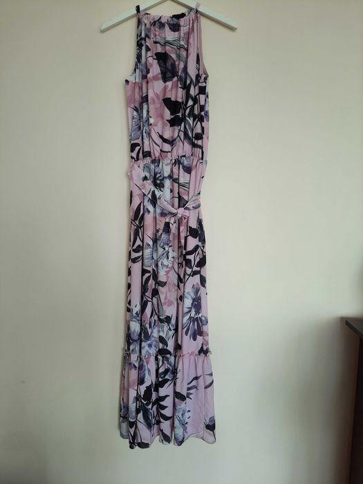 Nowa sukienka długa w kwiaty