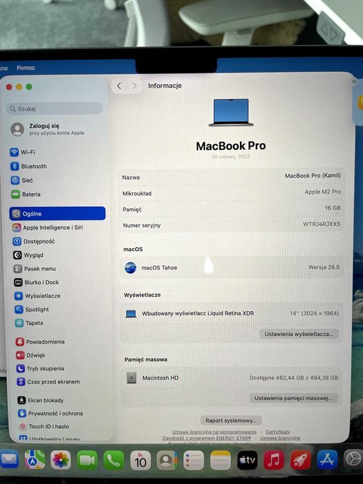 Macbook Pro M2 16 GB