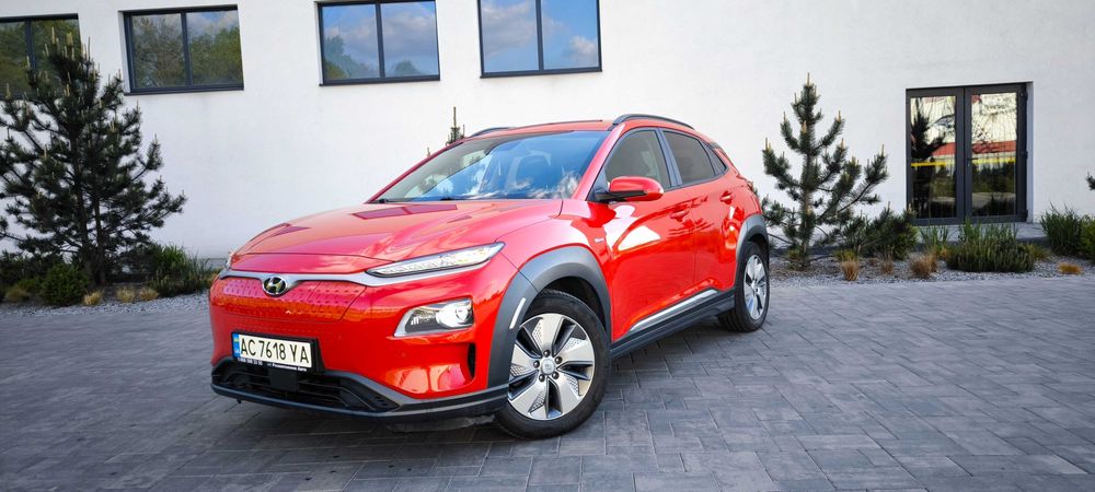 Hyundai kona 64kw, 20р. Їде 590км.!Максималка!Шкіра, асистенти, обігріви, обдуви Хюндай Кона