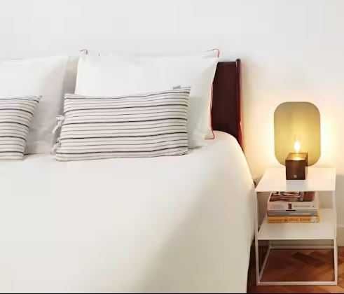 Cama de casal de estilo + estrado + colchão