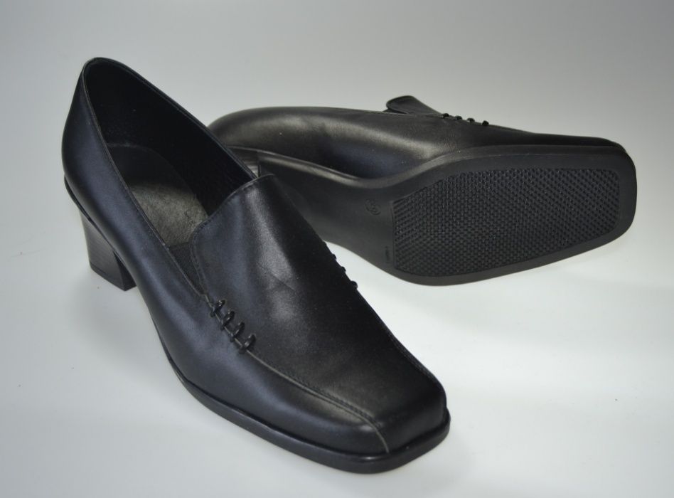 Buty czółenka damskie skórzane - r 39 outlet- wyprzedaż
