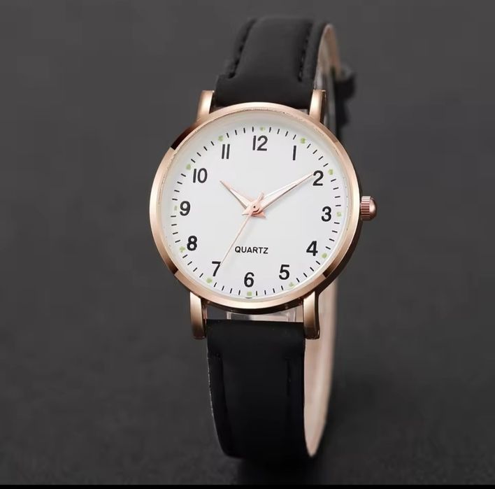 Zegarek nowy damski dziewczęcy klasyczny casual czarny