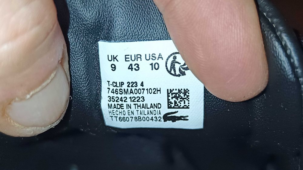 LACOSTE T-CLIP r.43 skóra stan bardzo dobry