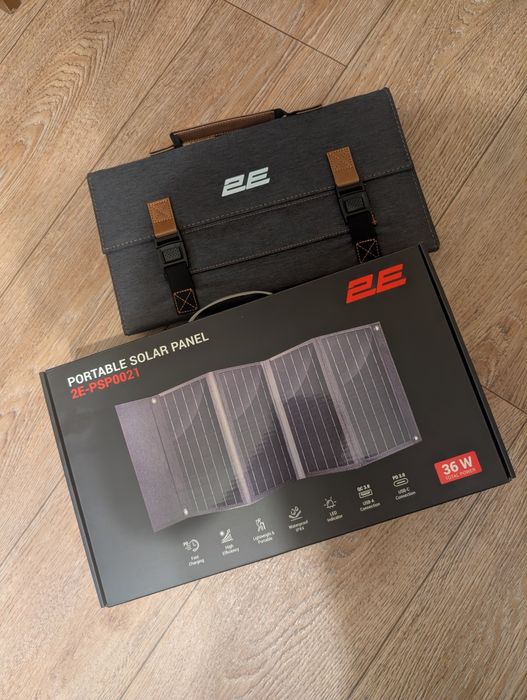 Сонячна портативна панель 2Е, 36ВТ