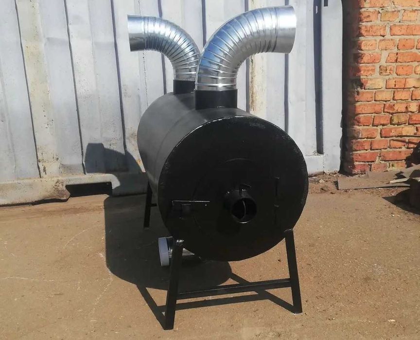 440 м3! 5мм! Обдув! Теплогенератор Печь Буржуйка Булерьян Піч Булер'ян