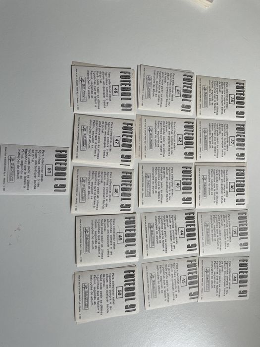 Cromos Estrela da Amadora 1991