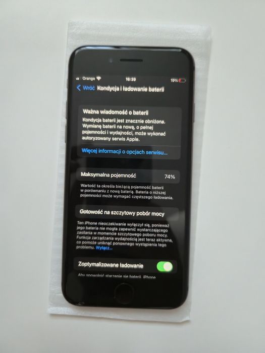 iPhone 8 256 GB – sprawny, 74% baterii