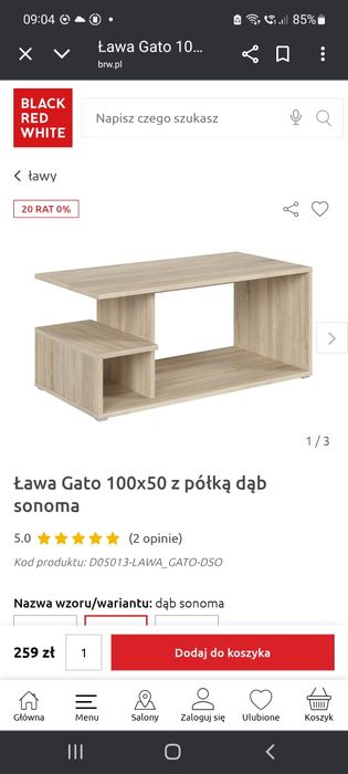 Stoliki ławy stoły
