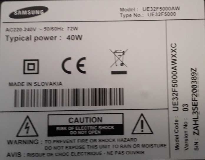 Televisão SAMSUNG 32"