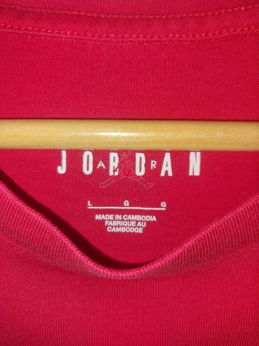 T-Shirt Jordan Lifestyle Vermelha-Tamanho L