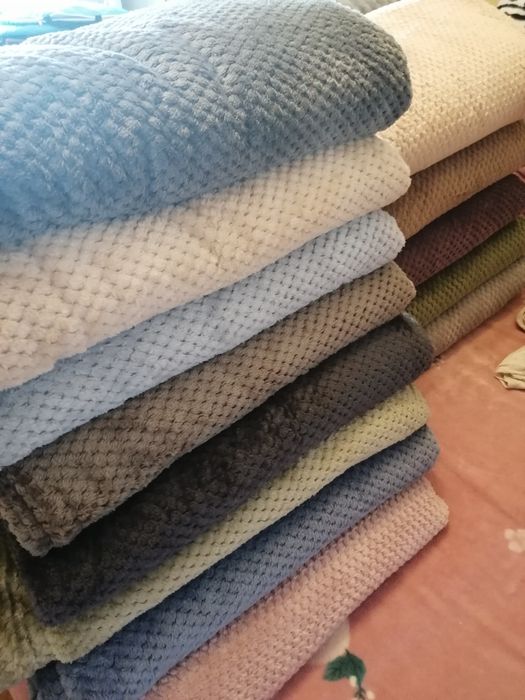 Розпродаж Пледи-покривала "бамбук" , велюрові пледи"