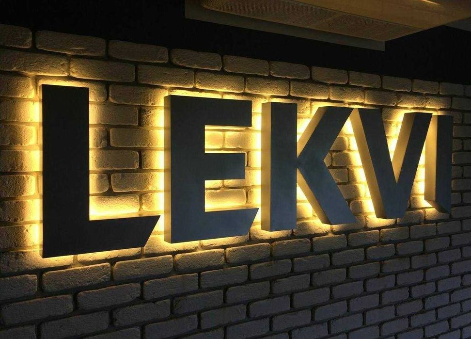 Неонові вивіски, зовнішня реклама - поліграфія