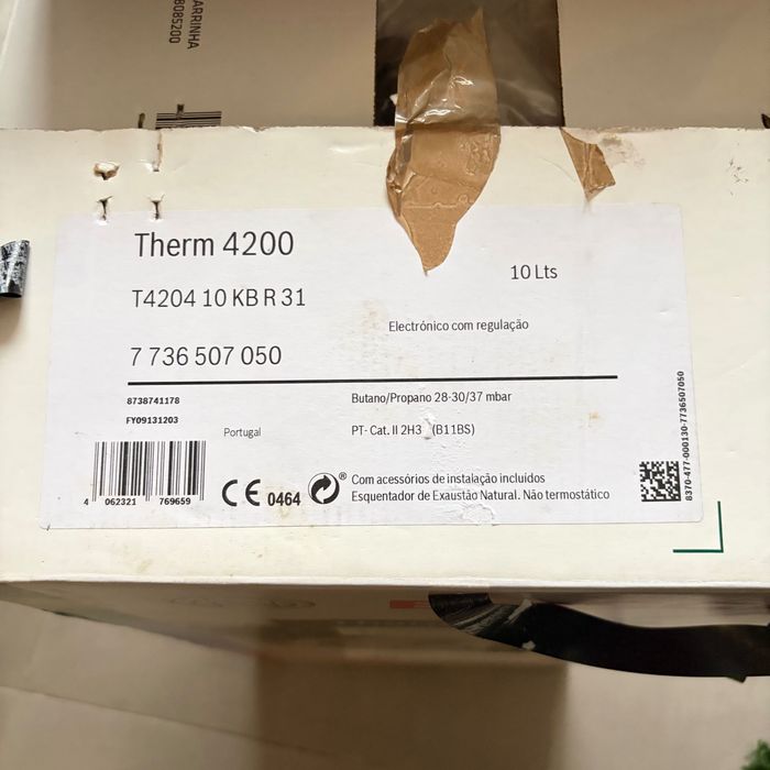 Esquentador Bosch Therm 4200 de 10L Butano/Propano NOVO