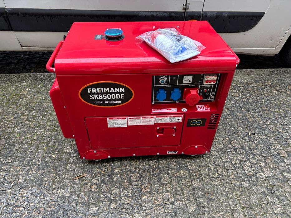 Gerador a gasóleo 6.5kW monofásico e trifásico