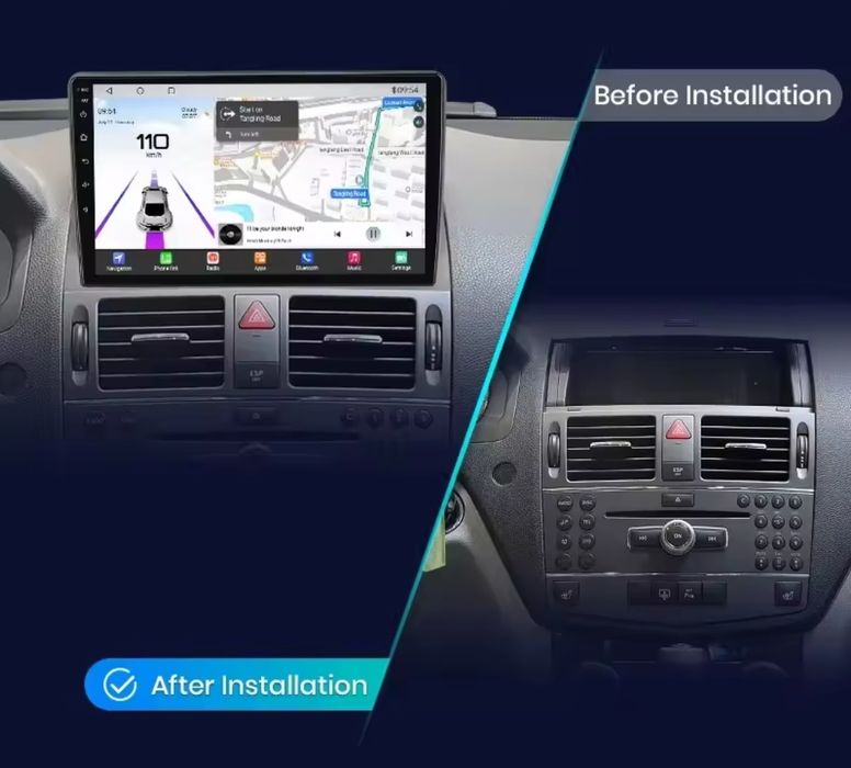 Radio Android Nawigacja Mercedes C Klasa W204 S204