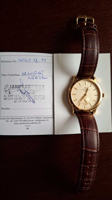 Zegarek męski CONTINENTAL 12205 nowy