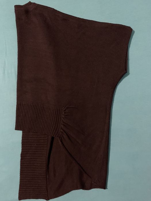 KappAhl Sweter damski czarny rozmiar S/M na krótki rękaw, narzutka