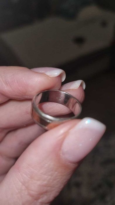 пара обручок американка  21 та 16 срібло з золотими пластинами