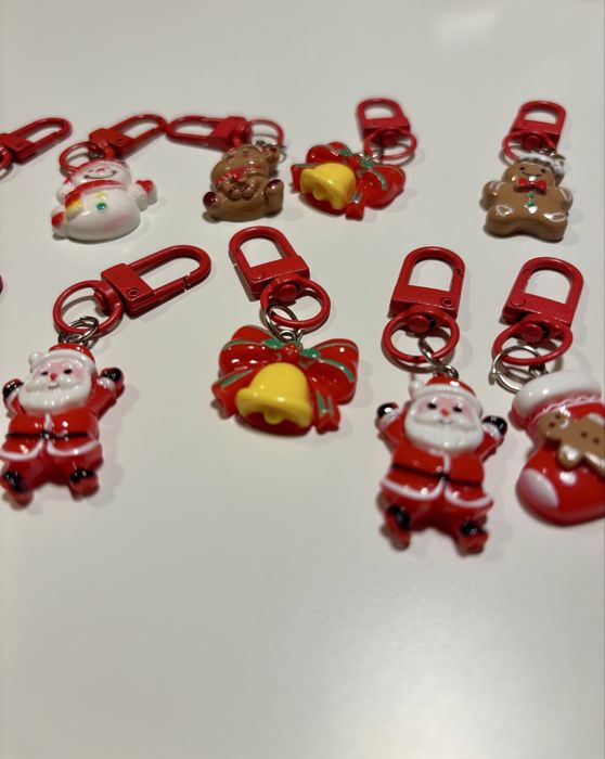 Breloczki zawieszki świąteczne zestaw