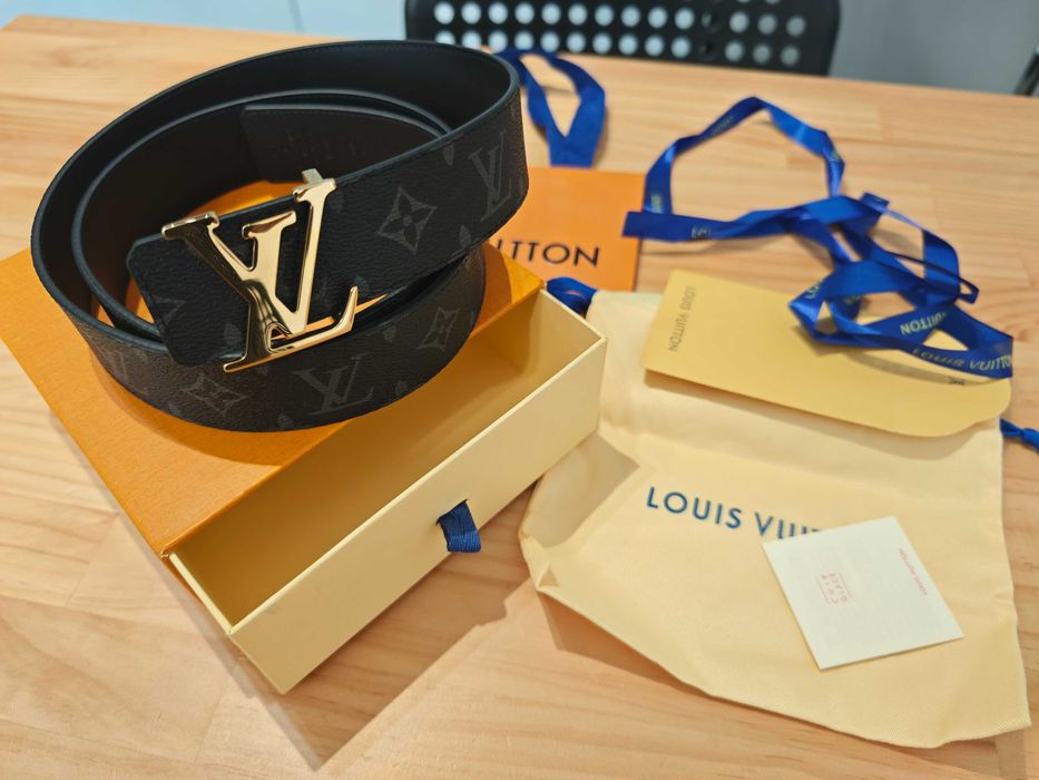 Pasek firmowy męski, damski, skóra Louis Vuitton od reki 84-32